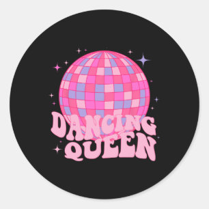 Sticker Rond Danse Queen Dance Maman Danser les années 70 80s D