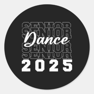 Sticker Rond Danse Senior 2025 Cl De 2025 Graduation Party