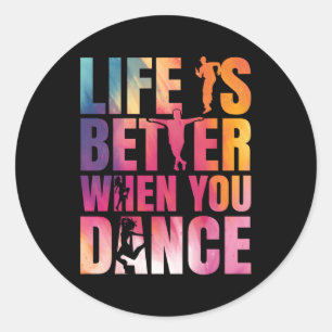 Sticker Rond Danse Street Danse