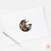 Sticker Rond Danse tambour (Enveloppe)
