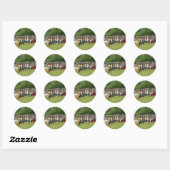 Sticker Rond Danse traditionnelle grecque (Feuille)