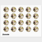 Sticker Rond Danser avec les grenouilles (Feuille)