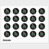 Sticker Rond Danser Kangaroo (Feuille)