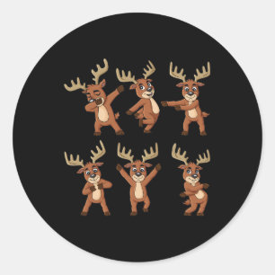 Sticker Rond Danser Reindeer Dance Challenge Christmas Boys Gi