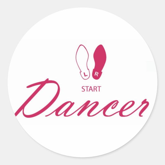 Sticker Rond Danseur (Devant)