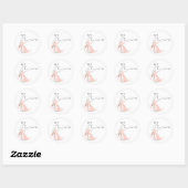 Sticker Rond Danseur de ballet Ballerina (Feuille)