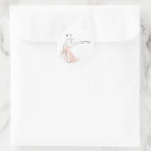 Sticker Rond Danseur de ballet Ballerina (Sac)