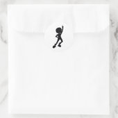 Sticker Rond "Danseur de disco " (Sac)