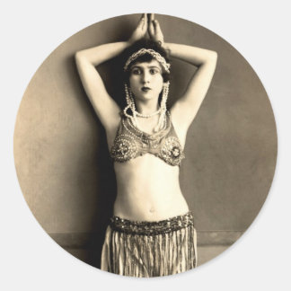 Sticker Rond Danseur du ventre