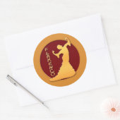 Sticker Rond Danseur flamenco (Enveloppe)