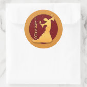 Sticker Rond Danseur flamenco (Sac)