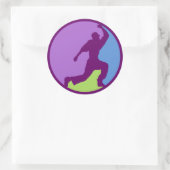 Sticker Rond Danseur Hip hop (Sac)