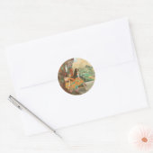 Sticker Rond Danseurs de ballet, Degas Art (Enveloppe)