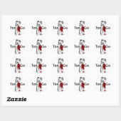 Sticker Rond Danseurs de tango (Feuille)