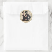 Sticker Rond Danseurs de tango (Sac)