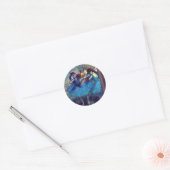Sticker Rond Danseurs en bleu par Edgar Degas, Ballet Art Vinta (Enveloppe)