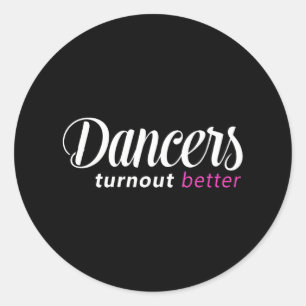 Sticker Rond Danseurs Sortent Meilleures Danse De Ballet