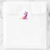 Sticker Rond Danseurs Tango Ballroom Flamenco Danser (Sac)