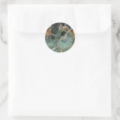 Sticker Rond Danseuse, danseuse en vert | Edgar Degas (Sac)