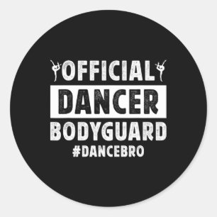 Sticker Rond Danseuse Garde corps Danse Frère D'Une Danse Frère