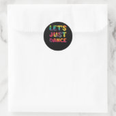 Sticker Rond Dansons juste Hippie Tie Dye (Sac)