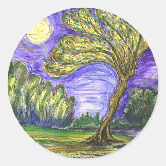 Sticker Rond "Daphné Transformé" (Devant)