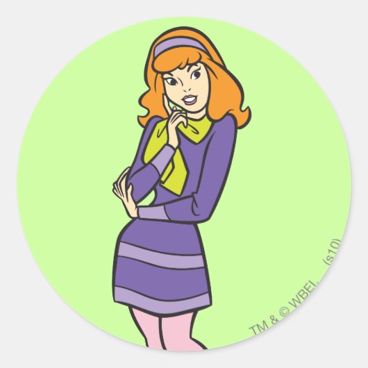 Sticker Rond Daphne Wondering (Devant)