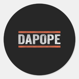 Sticker Rond Dapope Mème Drôle T-shirt.png
