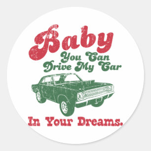 Sticker Rond Dard de 1968 Dodge Hurst Hemi