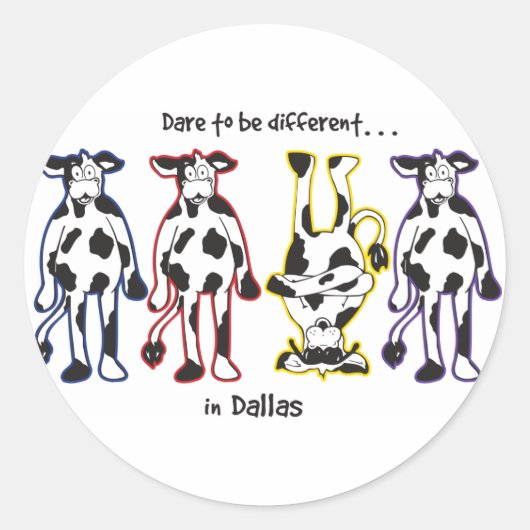 Sticker Rond Dare-in-Dalls (Devant)