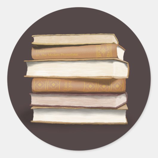 Sticker Rond Dark Academia (Devant)