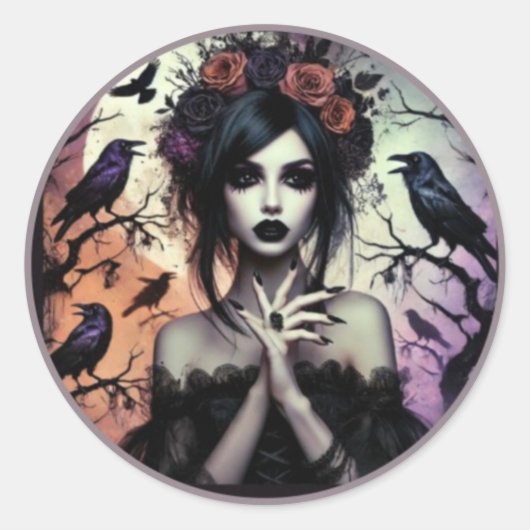 Sticker Rond Dark Enchantment (Devant)