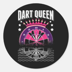 Sticker Rond Dart Queen Arrow Triple Dartboard 180 Drôle fléc