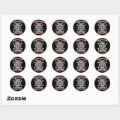 Sticker Rond Darts Designs - Je Suis Le Lecteur Dart Crazy (Feuille)