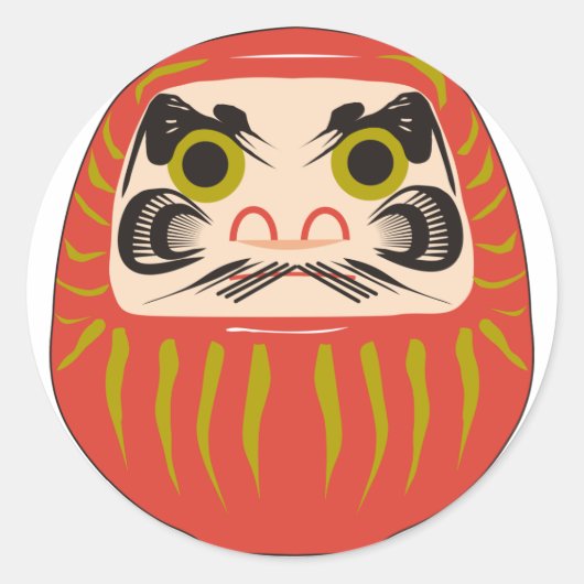 Sticker Rond Daruma (Devant)