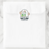 Sticker Rond Darwin Est Mon Homeboy (Couleur Complète) (Sac)