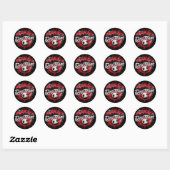 Sticker Rond Das Team - le surnom de l'équipe d'Autriche (Feuille)