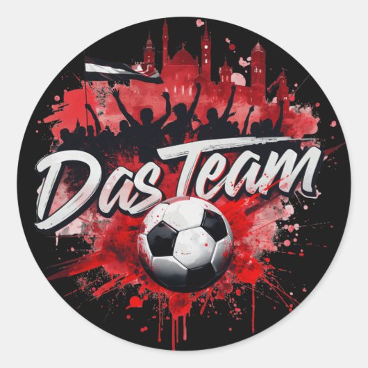 Sticker Rond Das Team - le surnom de l'équipe d'Autriche (Devant)