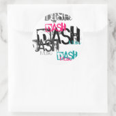 Sticker Rond Dash, DASH, Dash, Dash, Dash, Musique, Musique, Mu (Sac)