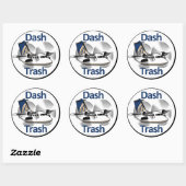 Sticker Rond Dash Trash (United Express Livery) (Feuille)
