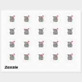 Sticker Rond Dasher Dancer Prancer & Bourbon Noël (Feuille)