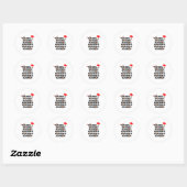 Sticker Rond Dasher Dancer Prancer & Bourbon Noël (Feuille)