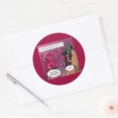 Sticker Rond Date Bio et OGM Drôle (Enveloppe)
