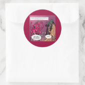Sticker Rond Date Bio et OGM Drôle (Sac)