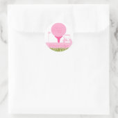 Sticker Rond Date de golf rose (Sac)