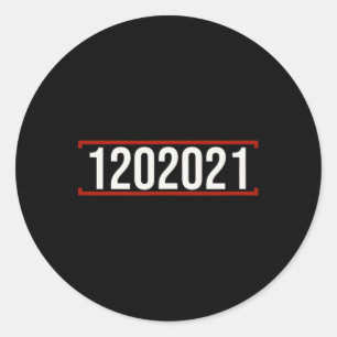 Sticker Rond Date de la journée d'investiture Anti Trump 86 45 