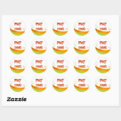 Sticker Rond Date de lecture (Feuille)