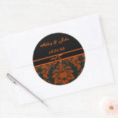 Sticker Rond Date du mariage - Customisé (Enveloppe)