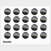 Sticker Rond Date Mariage Mountain Sky (Feuille)