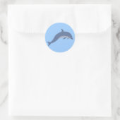 Sticker Rond Dauphin (Sac)